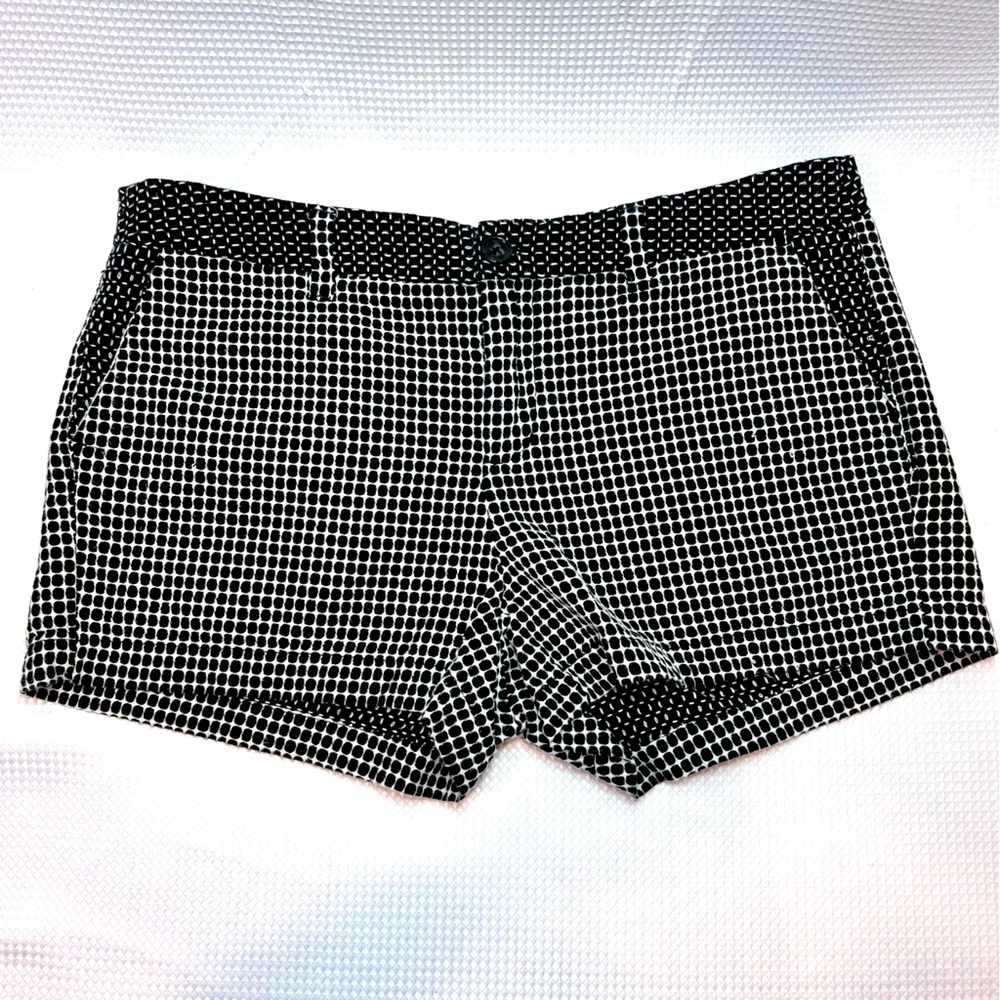 Merona shorts, black and white, size 10